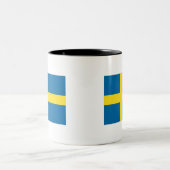Tasse 2 Couleurs Drapeau suédois (Centre)