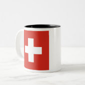 Tasse 2 Couleurs Drapeau Suisse (Devant gauche)
