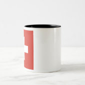 Tasse 2 Couleurs Drapeau Suisse (Centre)