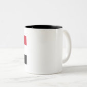 Tasse 2 Couleurs Drapeau Syrie (Devant droit)