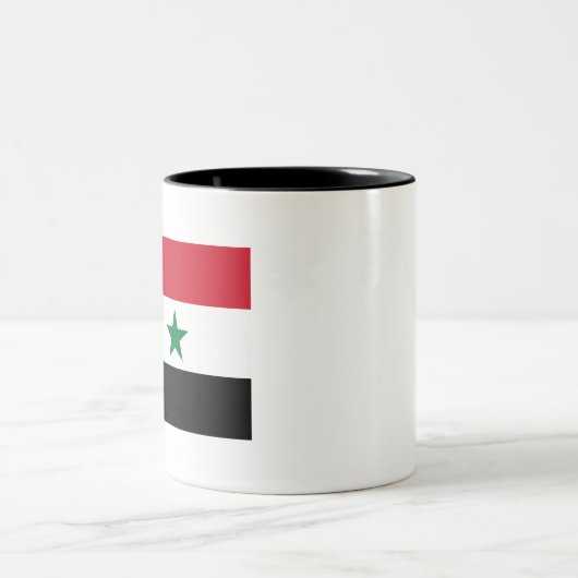 Tasse 2 Couleurs Drapeau Syrie (Centre)