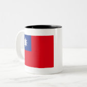 Tasse 2 Couleurs Drapeau Taïwan (Devant gauche)