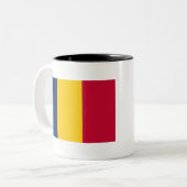 Tasse 2 Couleurs Drapeau Tchad (Devant gauche)
