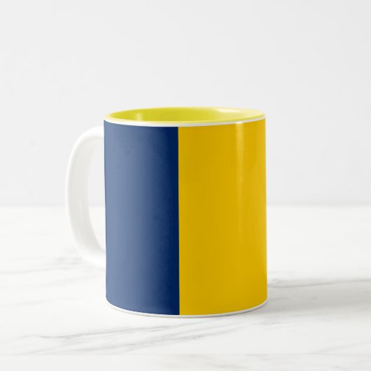 Tasse 2 Couleurs Drapeau Tchad (Devant gauche)