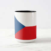 Tasse 2 Couleurs Drapeau tchèque (Centre)