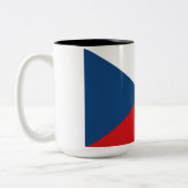 Tasse 2 Couleurs Drapeau tchèque (Gauche)