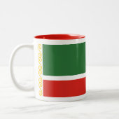 Tasse 2 Couleurs Drapeau tchétchène (Gauche)