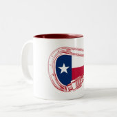 Tasse 2 Couleurs Drapeau Texas Escalade carabiner (Devant gauche)
