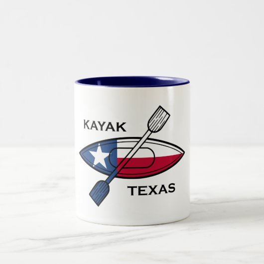 Tasse 2 Couleurs Drapeau Texas Kayak (Centre)