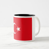 Tasse 2 Couleurs Drapeau turc (Devant droit)