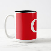 Tasse 2 Couleurs Drapeau turc (Turquie) (Gauche)