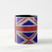 Tasse 2 Couleurs Drapeau Union Jack Londres Parties scintillant bri (Centre)