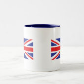 Tasse 2 Couleurs Drapeau Union Jack UK (Centre)