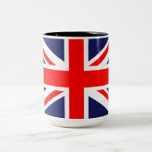 Tasse 2 Couleurs Drapeau Union Jack - UK (Centre)