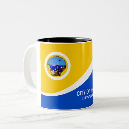 Tasse 2 Couleurs Drapeau urbain de Long Beach (Devant gauche)