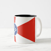 Tasse 2 Couleurs Drapeau urbain de Wichita (Devant droit)