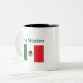Tasse 2 Couleurs Drapeau Viva Mexico (Devant gauche)