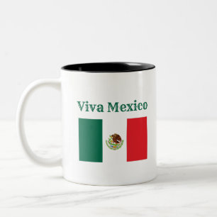 Tasse 2 Couleurs Drapeau Viva Mexico