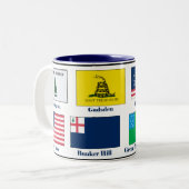 Tasse 2 Couleurs Drapeaux de la Liberté (Devant gauche)