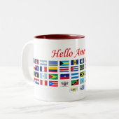 Tasse 2 Couleurs Drapeaux de l'Amérique (Devant gauche)