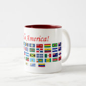 Tasse 2 Couleurs Drapeaux de l'Amérique (Devant droit)