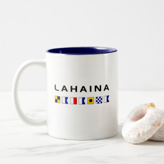 Tasse 2 Couleurs Drapeaux des signaux maritimes nautiques de Lahain