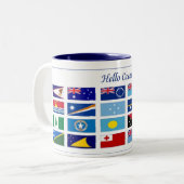 Tasse 2 Couleurs Drapeaux d'Océanie (Devant gauche)