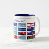 Tasse 2 Couleurs Drapeaux d'Océanie (Devant droit)