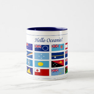Tasse 2 Couleurs Drapeaux d'Océanie