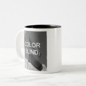 Tasse 2 Couleurs Drapeaux en nuances de gris (Devant gauche)