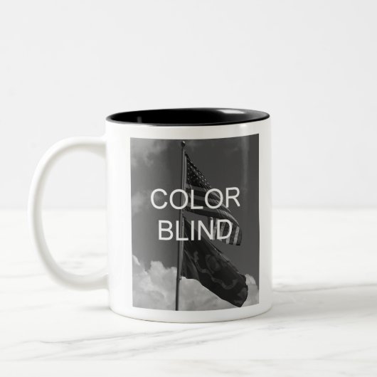 Tasse 2 Couleurs Drapeaux en nuances de gris (Gauche)