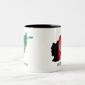 Tasse 2 Couleurs Drapeaux et pays Afghanistan (Centre)