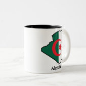Tasse 2 Couleurs Drapeaux et pays Algérie (Devant droit)