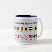 Tasse 2 Couleurs Drapeaux maritimes (Devant droit)