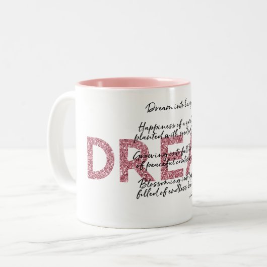 Tasse 2 Couleurs Dream Poem (Devant gauche)