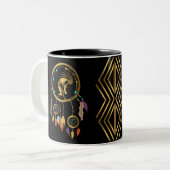 Tasse 2 Couleurs Dreamcatcher Kokopelli Sud-Ouest (Devant gauche)