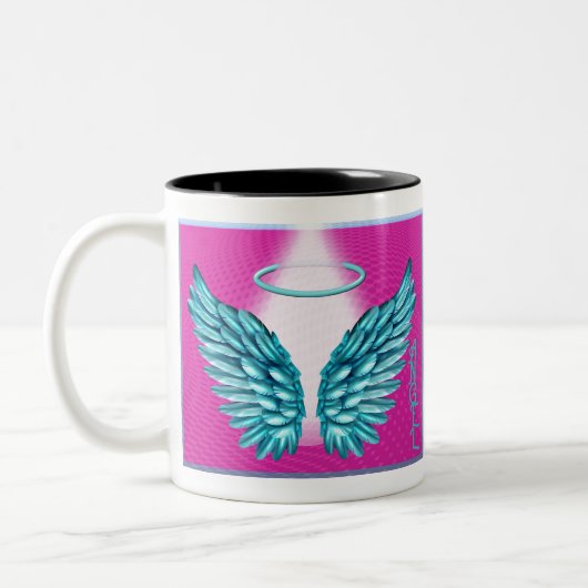Tasse 2 Couleurs "Dreamlike Angelic Wings and Halo" (Gauche)