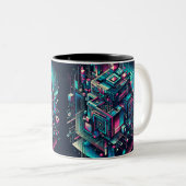 Tasse 2 Couleurs Dreamscape Cybernétique (Devant droit)
