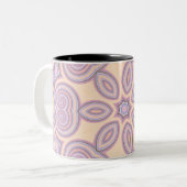 Tasse 2 Couleurs Dreamy Swirls - Pastel Motif psychédélique (Devant gauche)