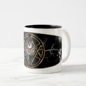 Tasse 2 Couleurs Drinkware de éclairage unicursale (Devant droit)