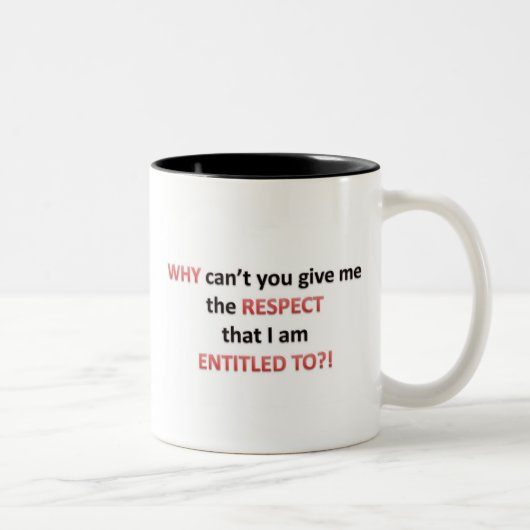 Tasse 2 Couleurs Droit de respect (Droit)