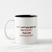 Tasse 2 Couleurs Droit de respect (Gauche)