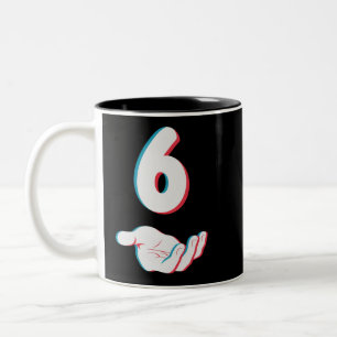 Tasse 2 Couleurs Drôle 67 Six Sept Mème Couple Correspondant