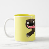 Tasse 2 Couleurs Drôle animal avide de carcajou (Gauche)