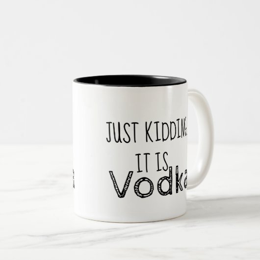 Tasse 2 Couleurs Drôle ceci pourrait être vodka (Devant droit)