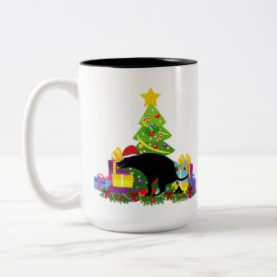 Tasse 2 Couleurs Drôle chien de balançoire