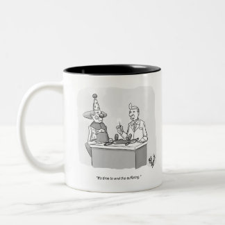 Tasse 2 Couleurs Drôle Clown Balloon Animal vétérinaire dessin