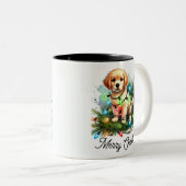 Tasse 2 Couleurs Drôle conquérant des arbres de Noël Père Noël Chie (Devant droit)