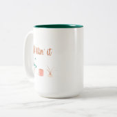 Tasse 2 Couleurs Drôle Dame Plante (Devant gauche)