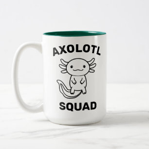 Tasse 2 Couleurs Drôle de groupe de jolis Axolotls fête modifiable